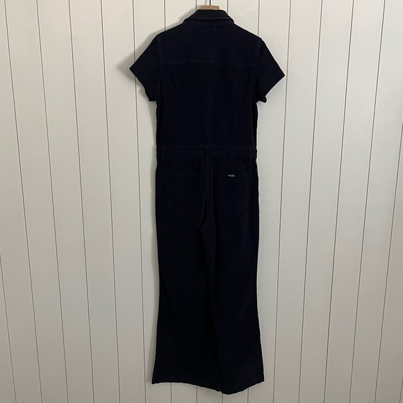 Rolla's Eastcoast Flare Leg Corduroy Jumpsuit in Navy - Picture 4 of 4